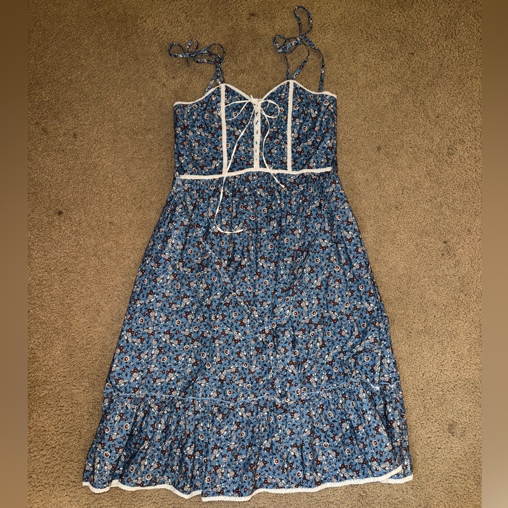 Atelette Floral Blue Dress